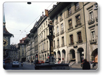 スイスの首都ベルンの中心部。